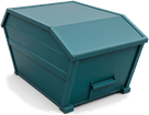 Afzetcontainer van 10 m³ gesloten
