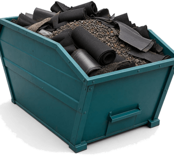 Dakafvalcontainer — open afzetcontainer voor dakafval