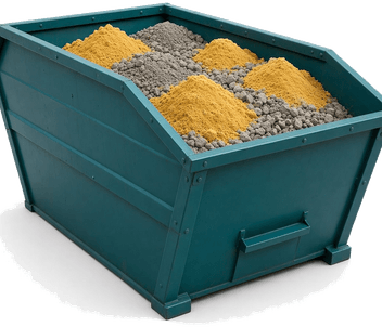 Zandcontainer — open afzetcontainer voor zand en grind