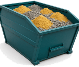 Zandcontainer — straatzand, grind, schone grond